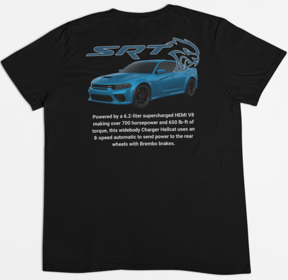 Dodge Charger Widebody– SRT Hellcat Tshirt